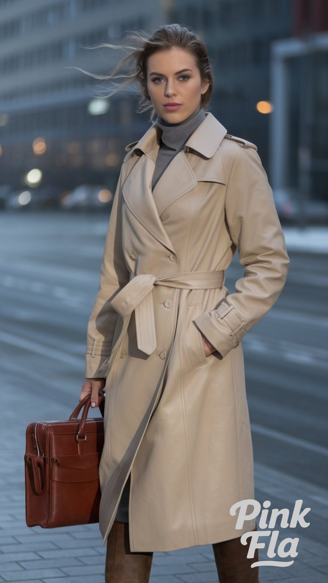 Winter Office Style with a Classic Trench - Casual Work Outfits for Winter