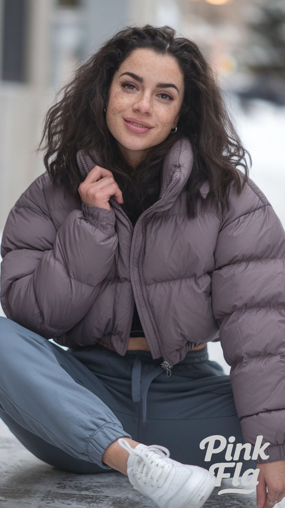Casual Comfort in Cropped Puffer - New York City Winter Outfits