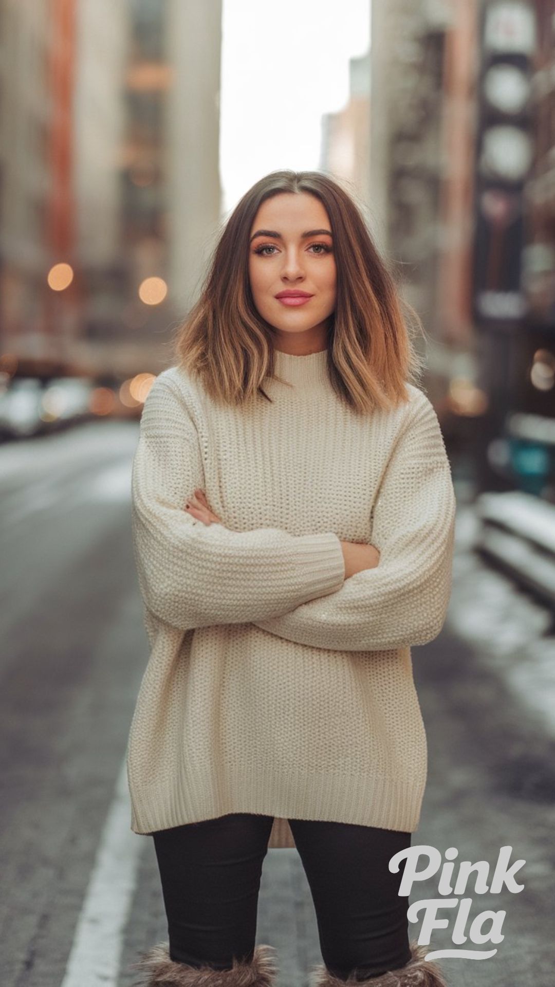 Casual and Cozy in an Oversized Sweater - New York City Winter Outfits