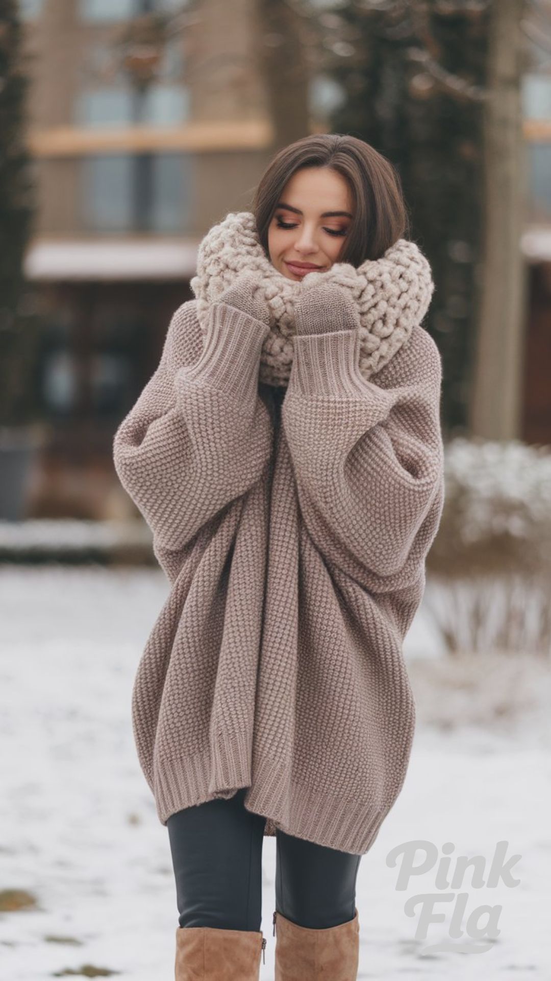 Classic Plaid Coat with Functional Flair - Winter Outfits for Short Women