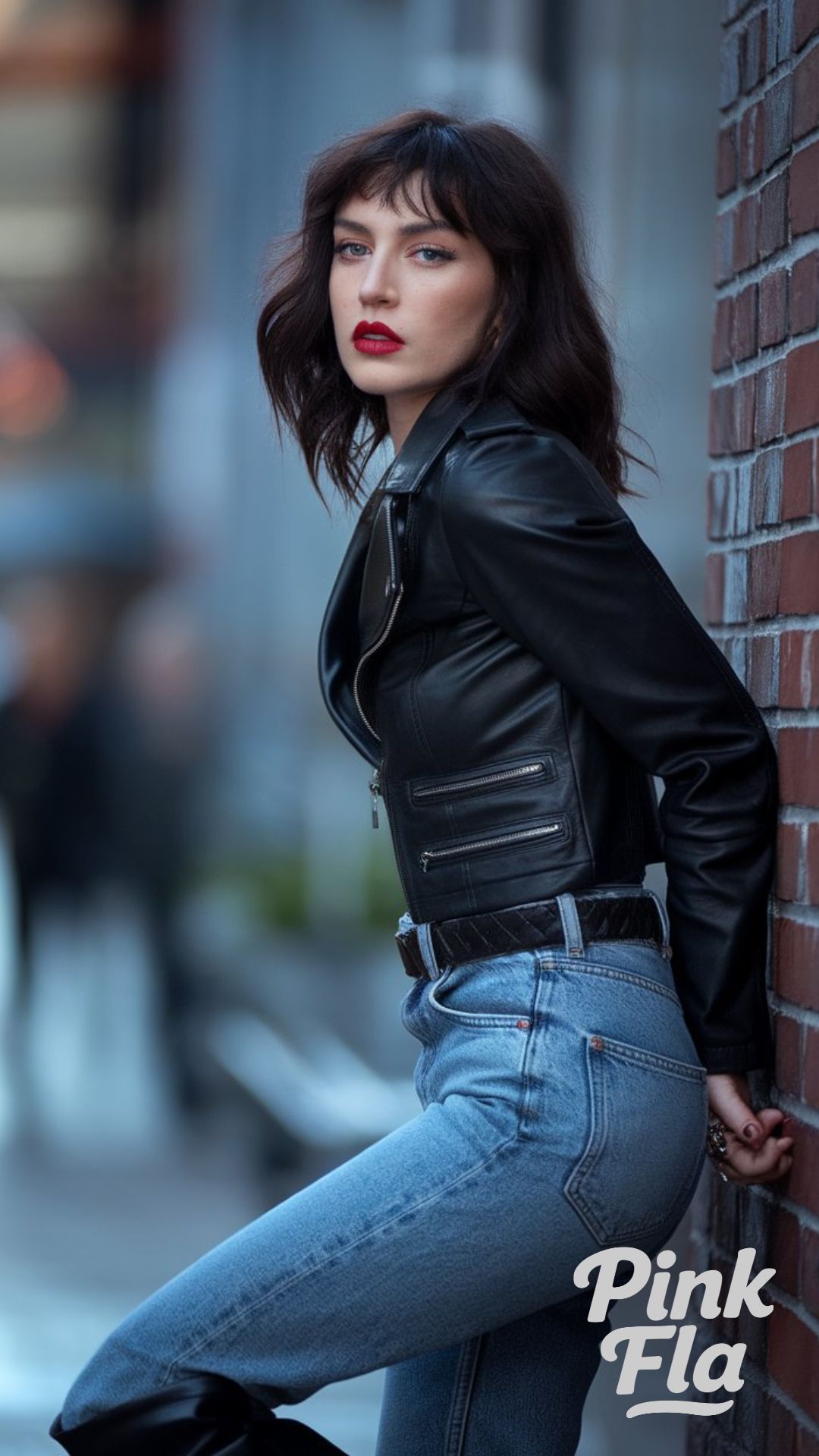 Cool and Confident in Leather and Denim - New York City Winter Outfits