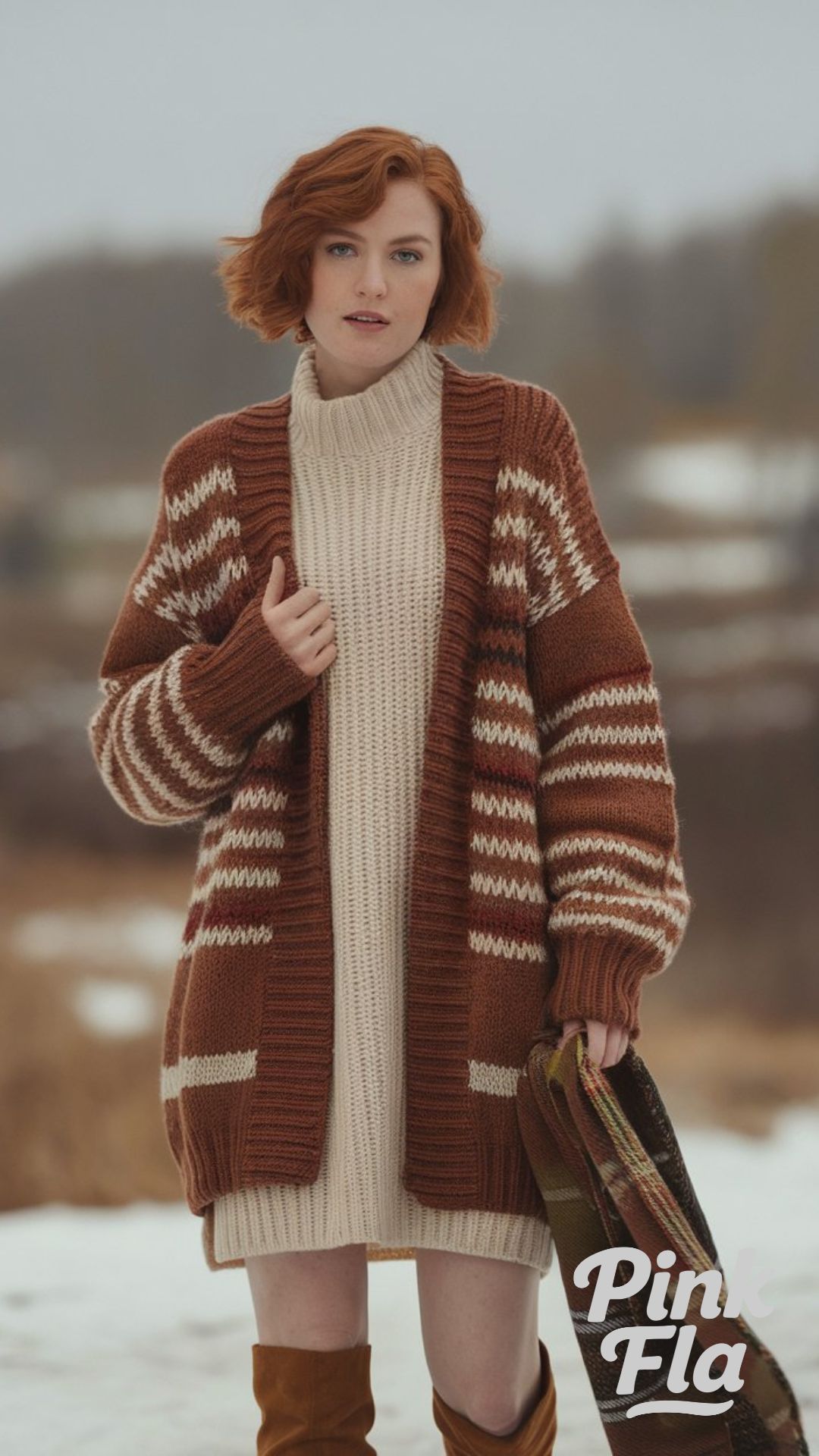 Cozy Knit Layers for Winter Days - Winter Outfits for Women with Short Hair