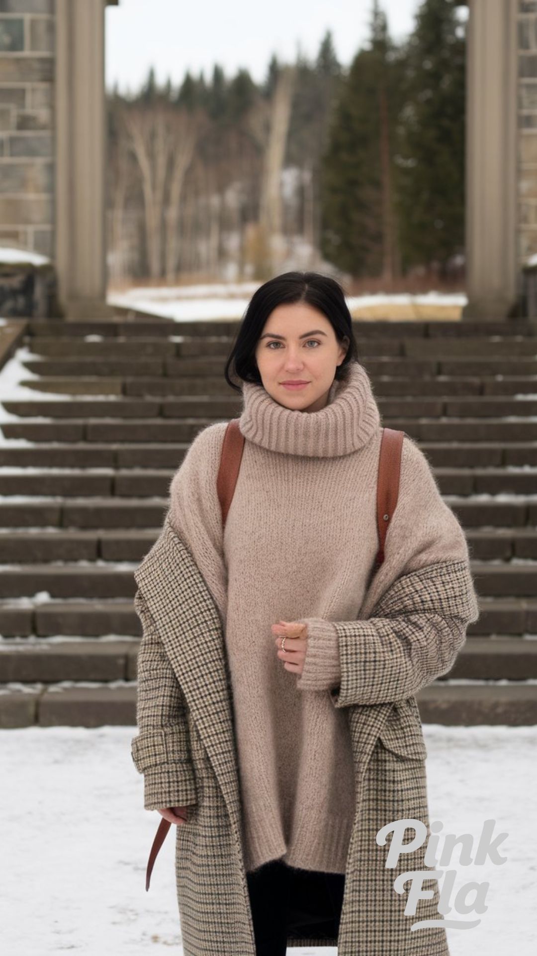 Cozy Layers for a Chilly Winter Walk - Light Academia Winter Outfits