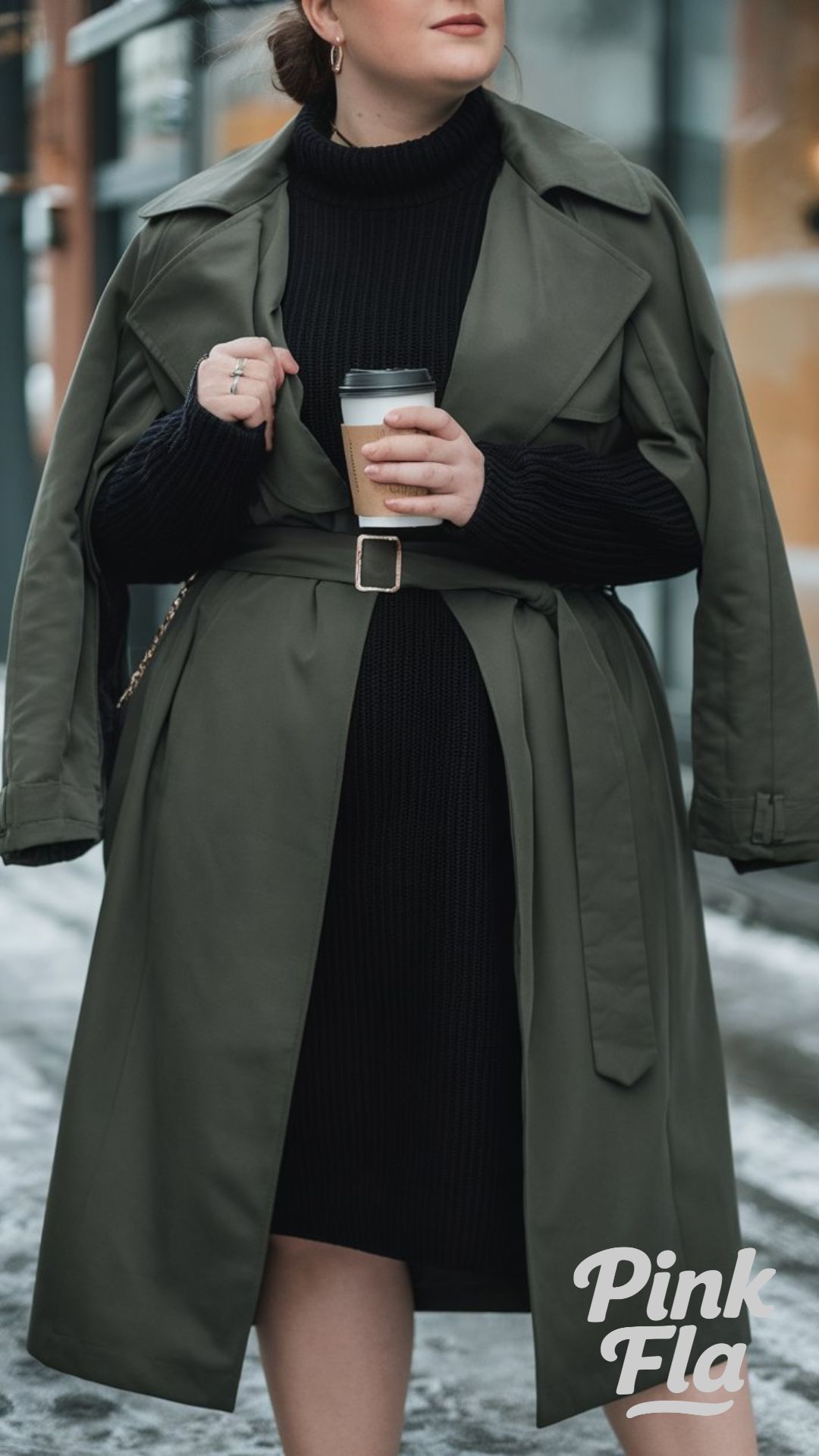 Cozy Layers for the Everyday Professional- Plus Size Winter Outfits for Work