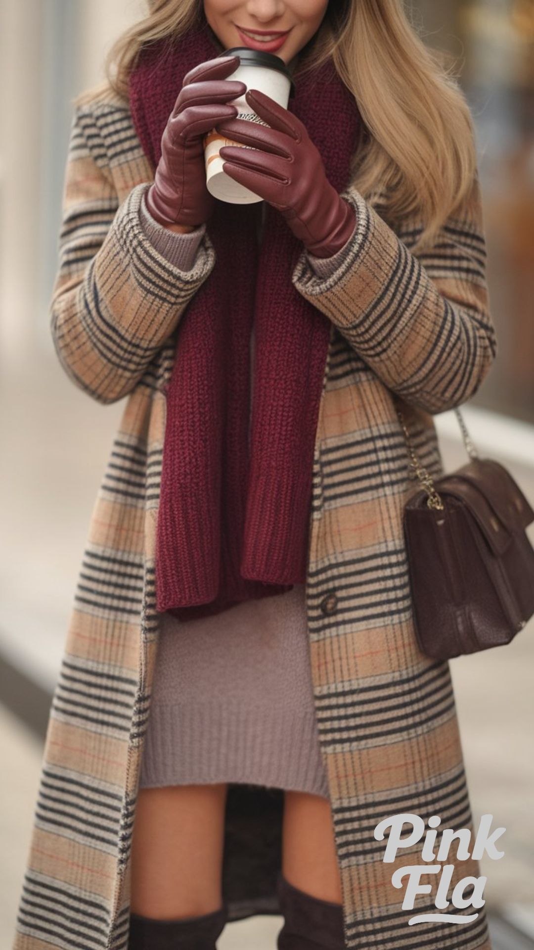 Cozy Plaid Layers for a Warm Winter Look - Winter Coffee Date Outfits