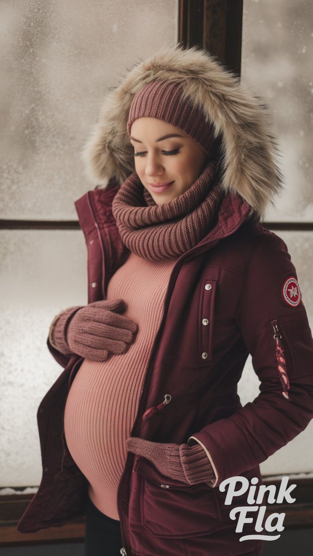 Cozy Winter Look for Expecting Mothers - Winter Outfits for Pregnant Women