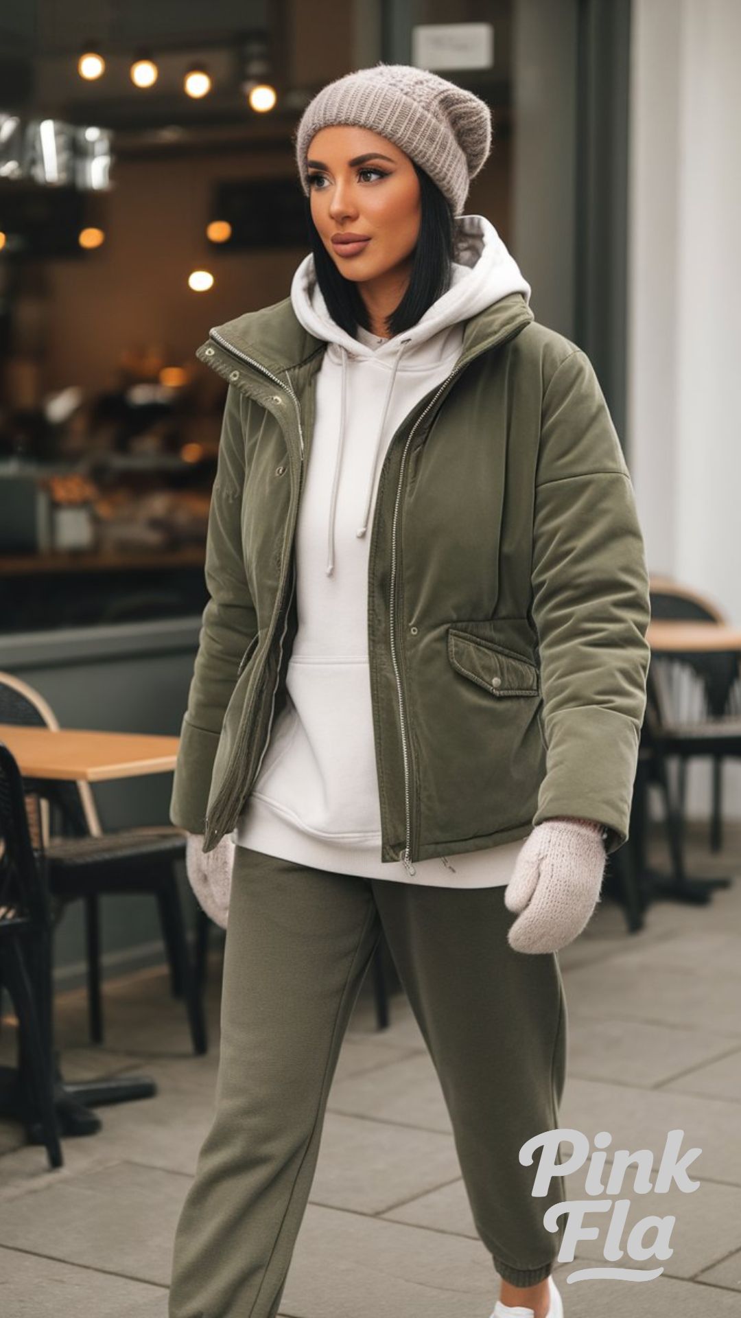 Easygoing Comfort for a Winter Walk - Winter Coffee Date Outfits