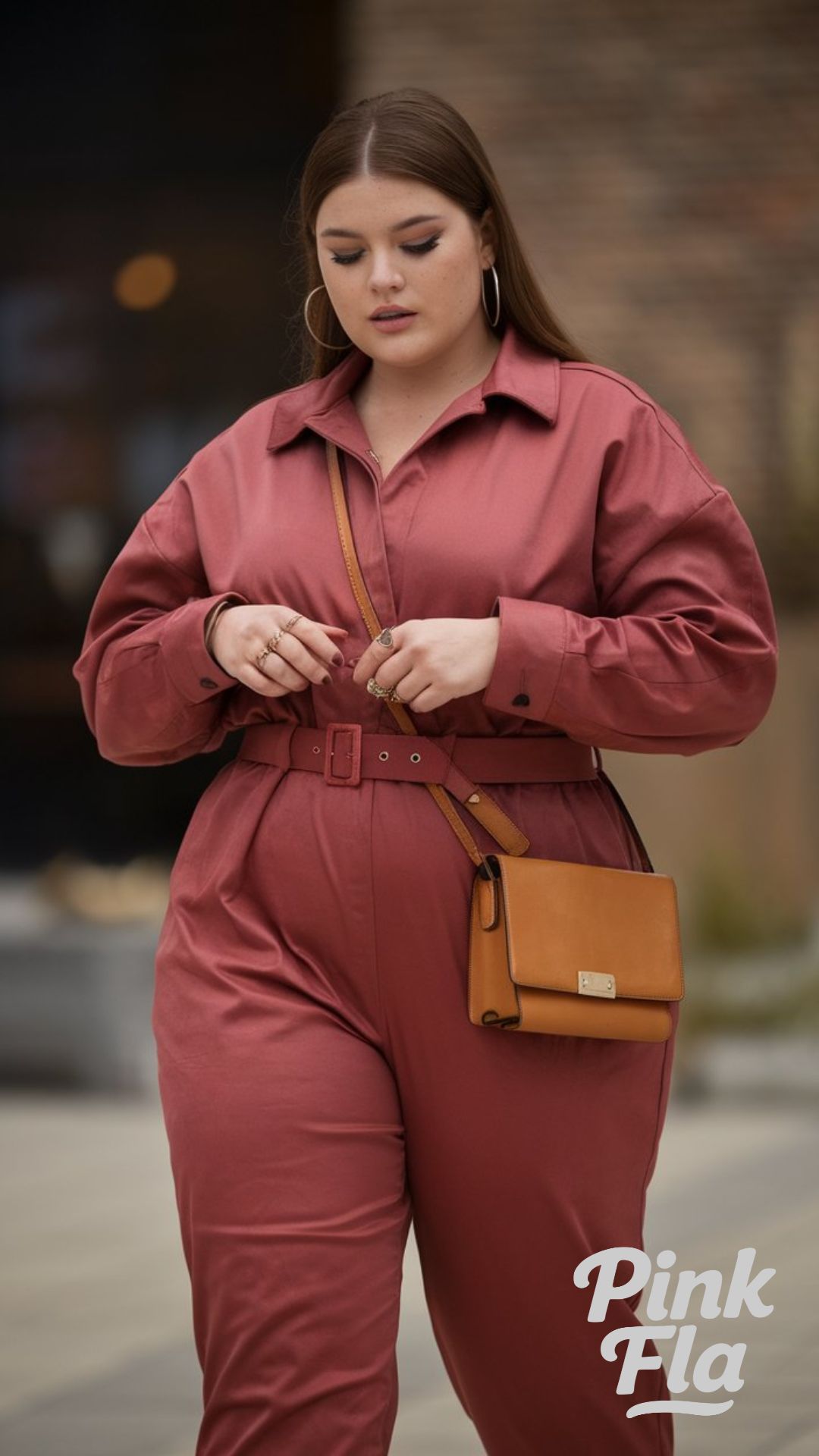 Modern Minimalism in a Tailored Beige Suit - Plus Size Baddie Outfits