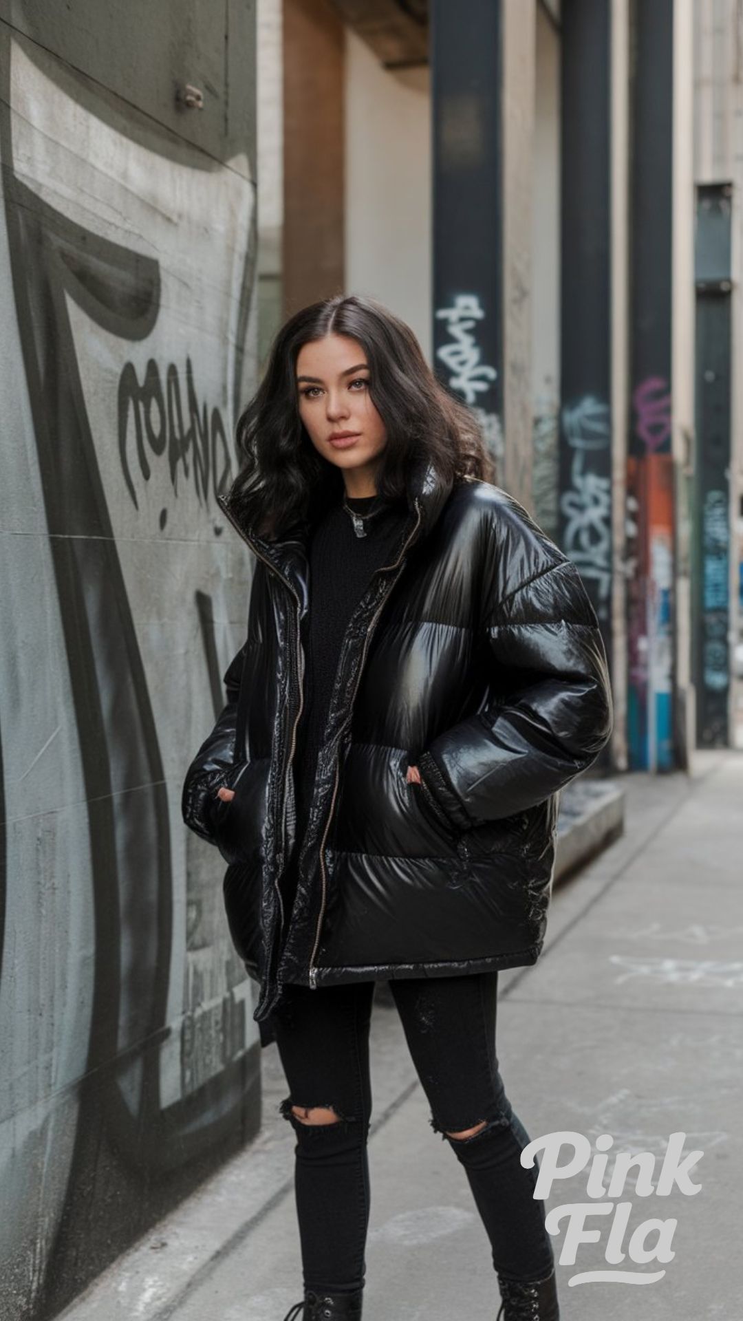 Effortlessly Cool in a Black Puffer - New York City Winter Outfits