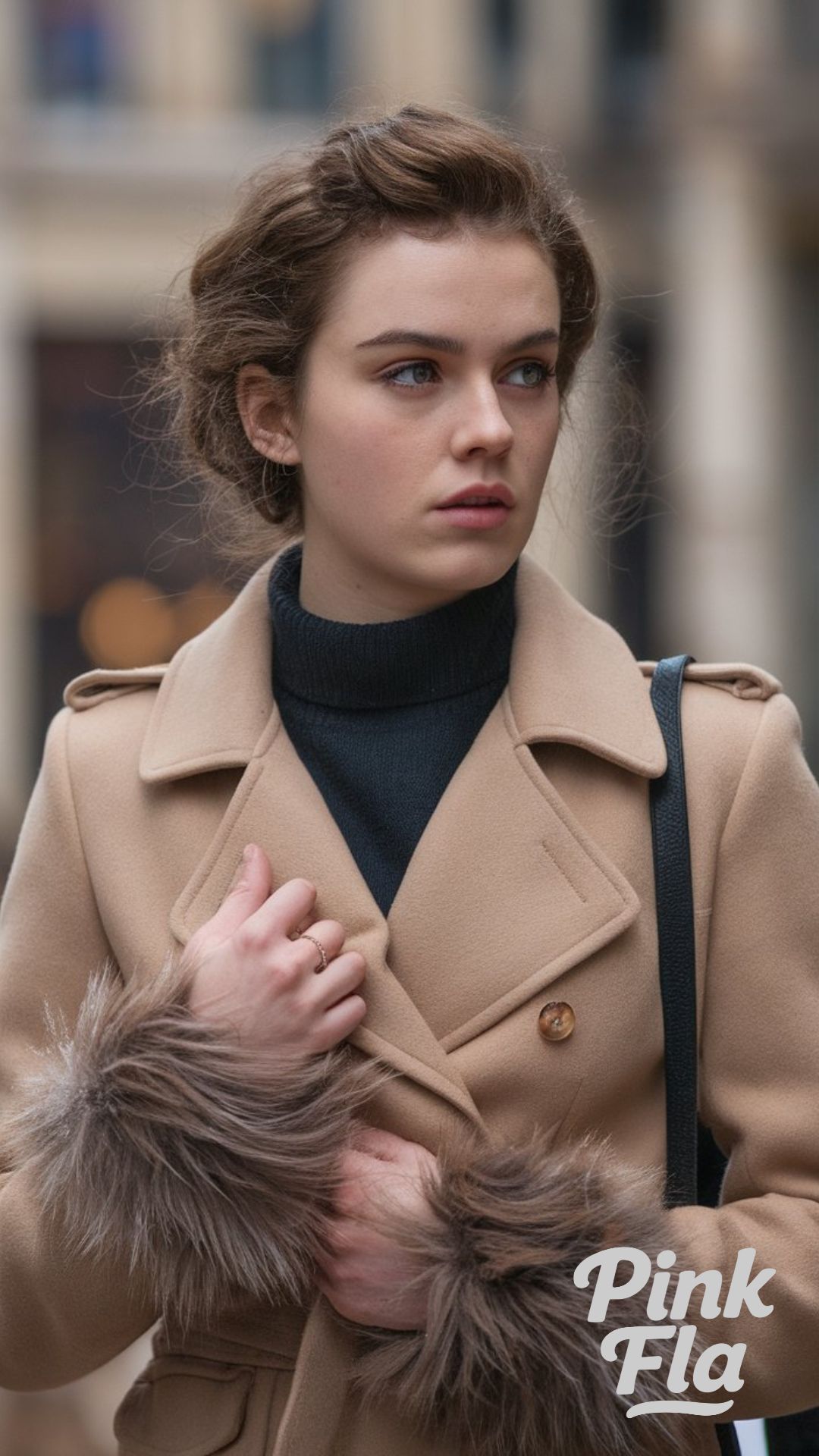 Evening Elegance in a Cape Coat - Winter Outfits for Short Women