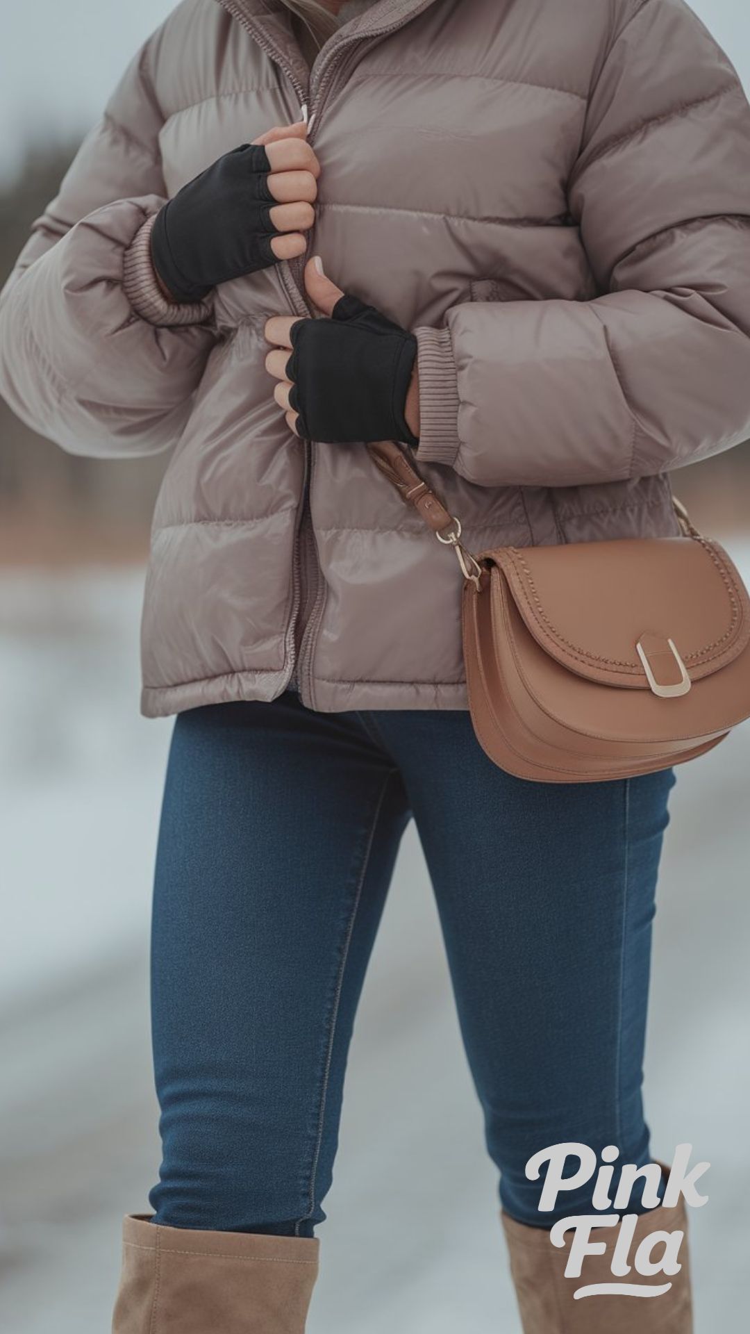 Luxe Camel Coat with Fur Details - Winter Outfits for Short Women