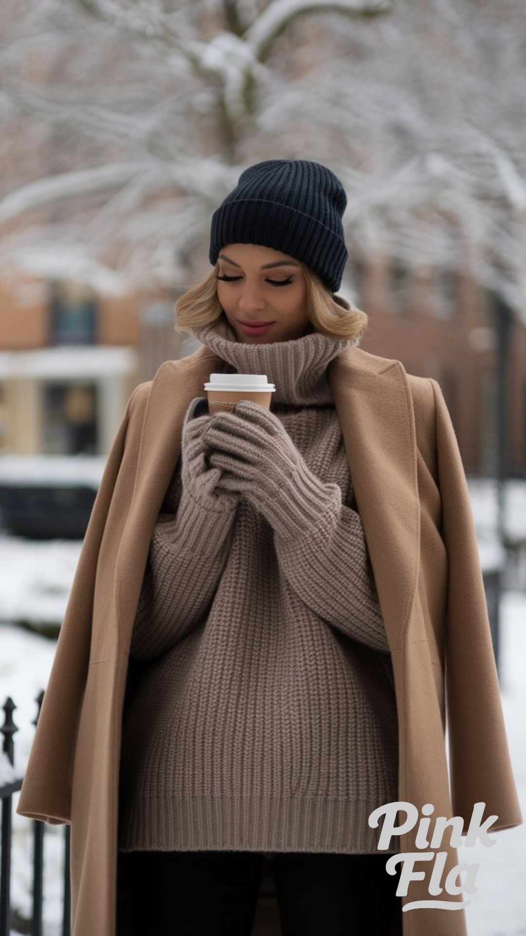 Modern Minimalist Winter Ensemble - Winter Outfits with Beanies