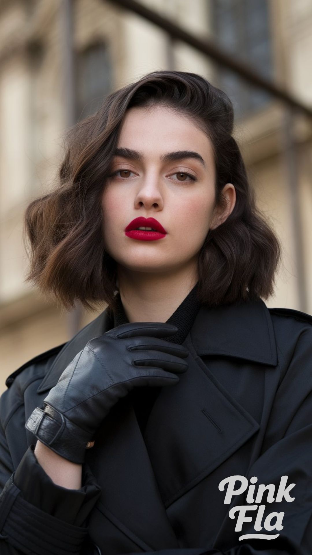 Monochrome Elegance in a Classic Trench - Paris Winter Outfits