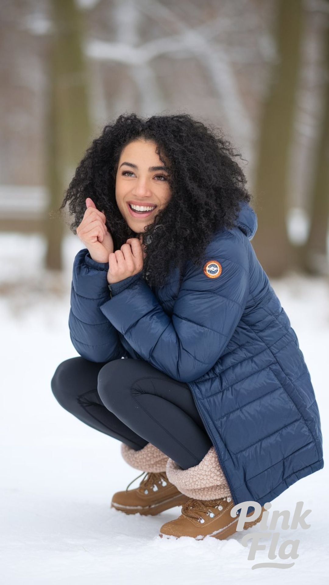 Ready for Winter Adventures in a Puffer and Boots - Romantic Winter Outfits