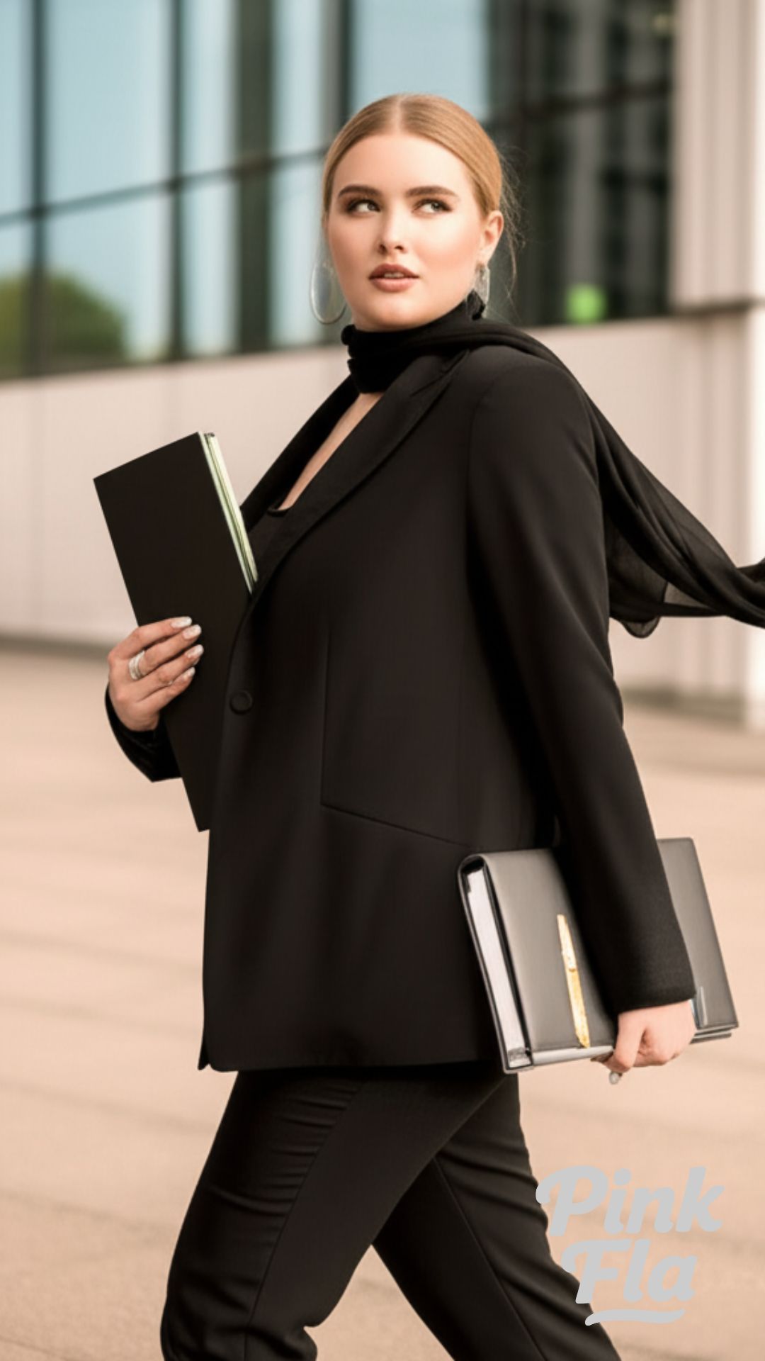 Redefining Confidence in Modern Business- Plus Size Winter Outfits for Work