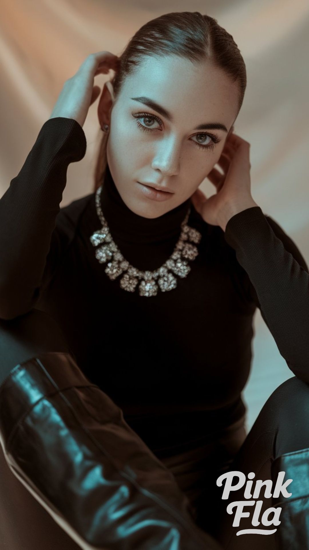 Sleek All-Black Look with a Touch of Sparkle - Winter Outfits with Leggings