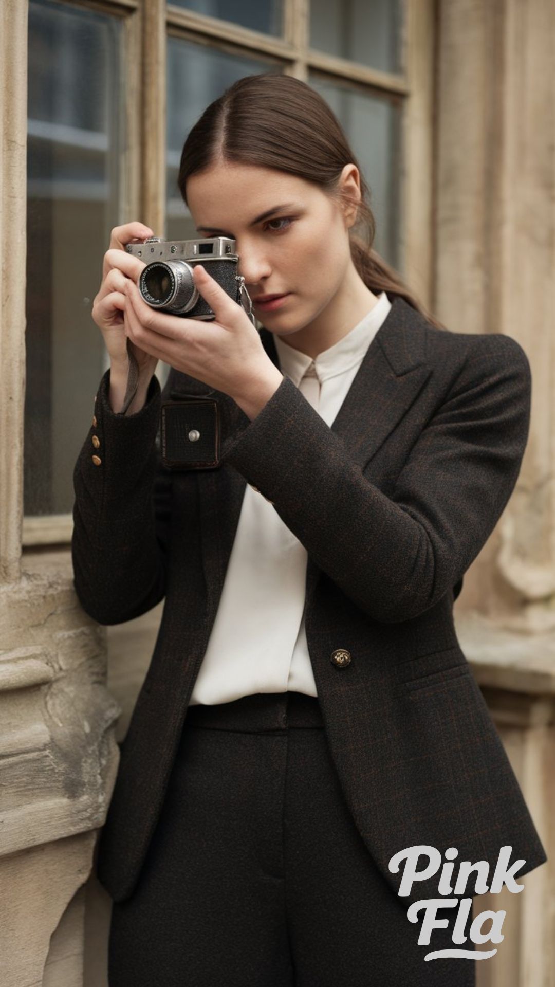 Sleek Scholar-Inspired Winter Look - Dark Academia Winter Outfits