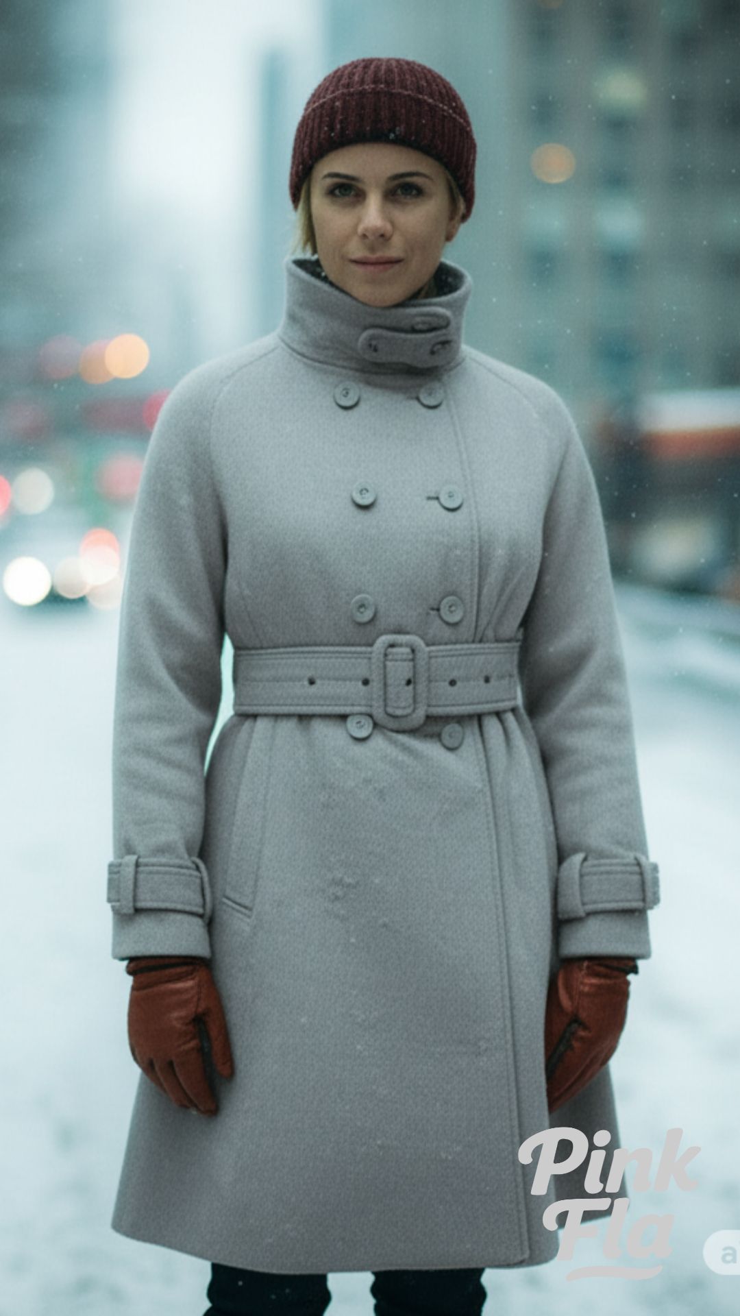 Sleek Winter Layers with a Belted Silhouette - Winter Outfits for Short Women