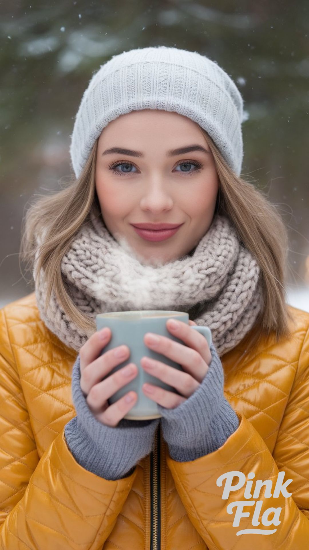 Snow-Day Chic in a Yellow Quilted Jacket - Winter Outfits with Yellow Jacket