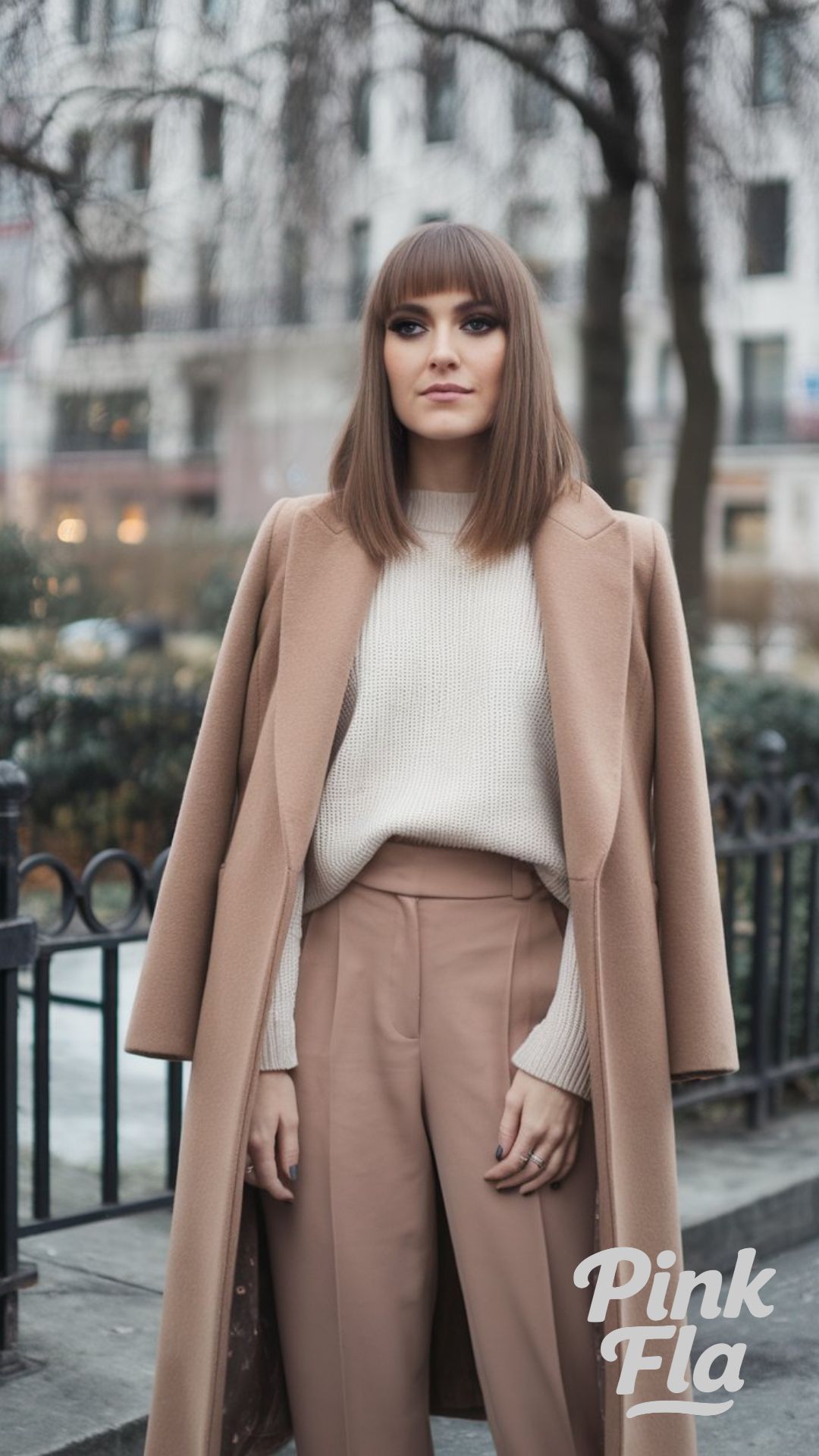Soft Neutrals with a Tailored Look - New York City Winter Outfits