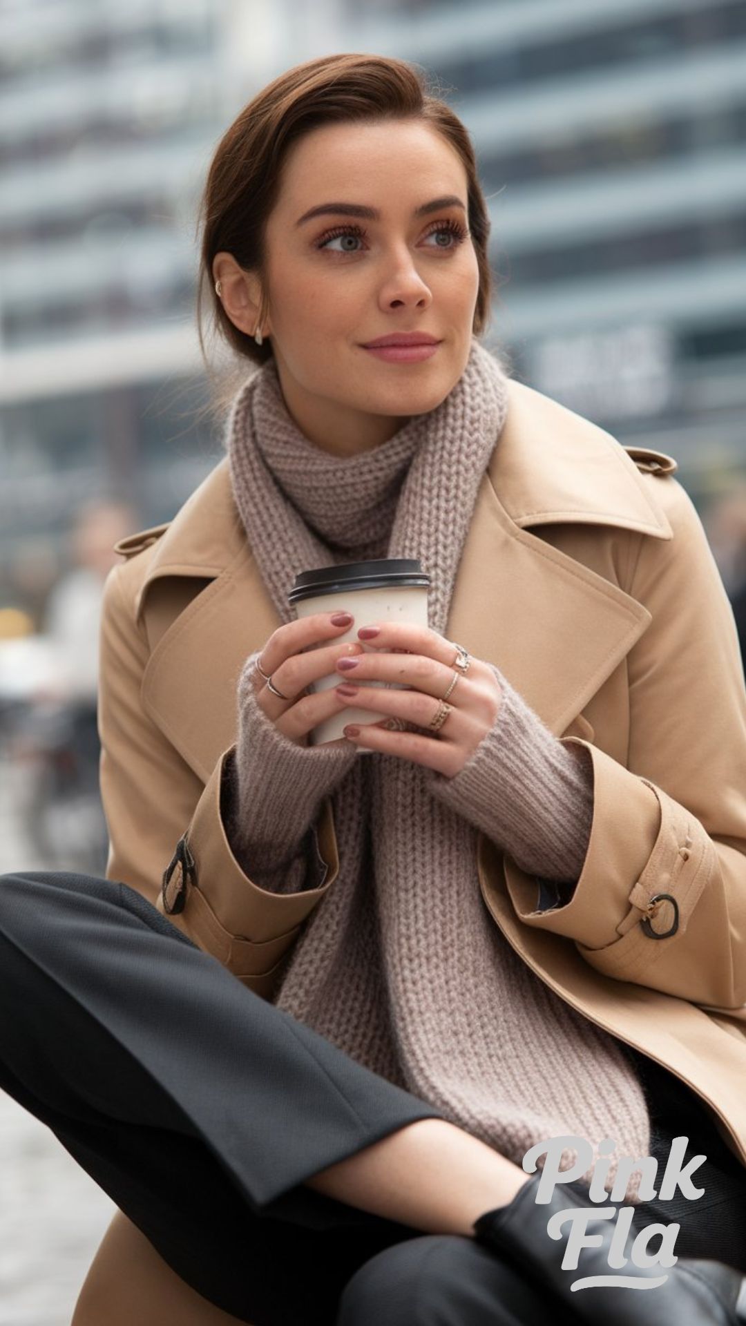 Timeless Trench Coat for a Refined Coffee Moment - Winter Coffee Date Outfits
