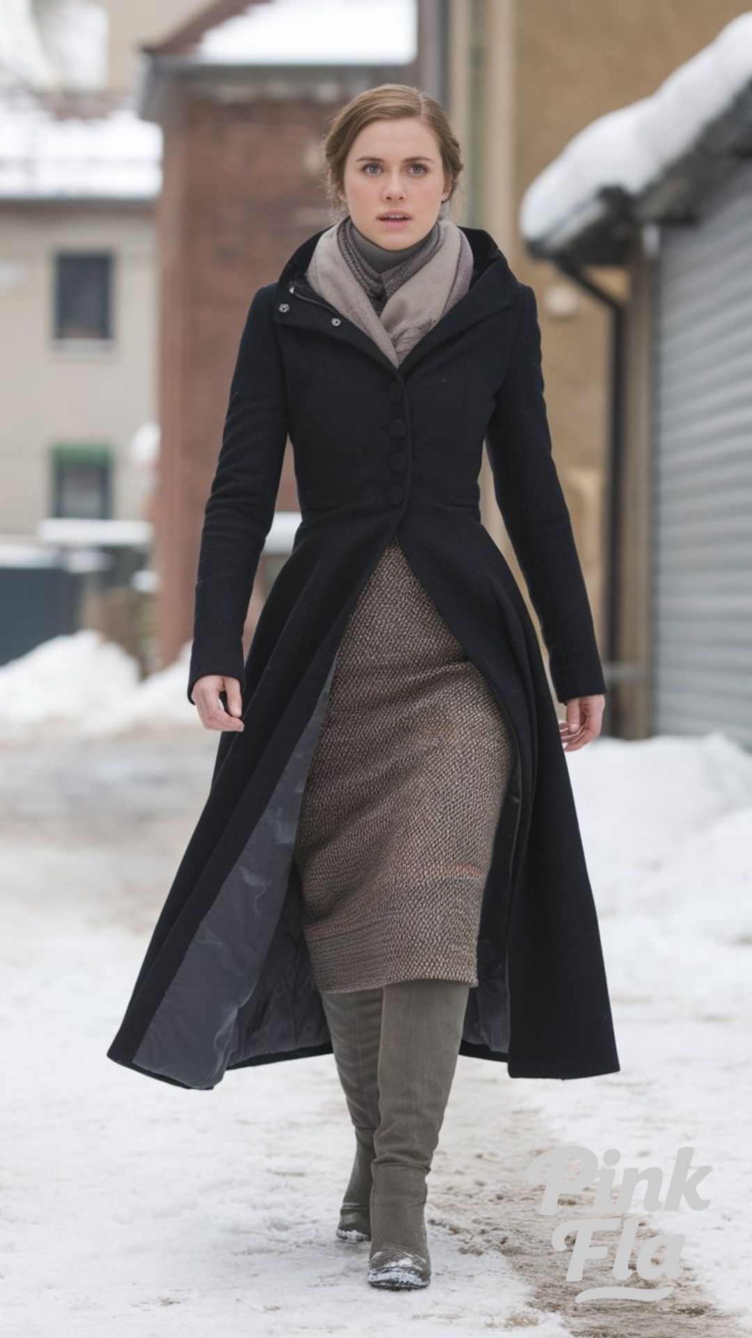 Winter Elegance in Classic Dark Academia - Dark Academia Winter Outfits